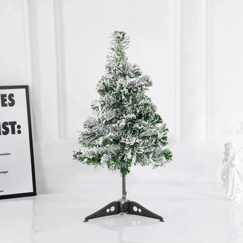 45/60cm Artificial PVC Christmas Cedar Tree Fir Pine Tree for Home New Year Christmas Trees Christmas Decor Noel Navidad Gift Good Vibrations