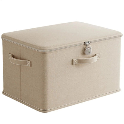 Large Storage Box with Lock Stackable Storage Container Secure with Handle Locking Organizing Bin Washable Shelf Baskets for Good Vibrations