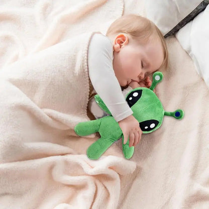 34CM Aftonsparv Green Alien Plush Toy Dolls Cute Animal Stuffed Soft Toy For Childrens Birthday Christmas Gifts Good Vibrations