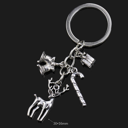 Fashion Animal Women Keychain Car Moon Cat Dog Love Heart Key Chain Friends Gift Jewelry Bag Pendant Wing Evil Eye Angel Turtles Good Vibrations