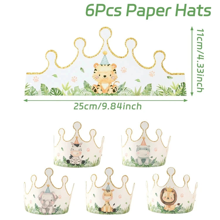 Jungle Safari Birthday Decoration Jungle Animals 1st Birthday Gifts Decoration Wild One Birthday Tableware Baby Shower Decor Good Vibrations