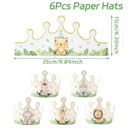 Jungle Safari Birthday Decoration Jungle Animals 1st Birthday Gifts Decoration Wild One Birthday Tableware Baby Shower Decor Good Vibrations