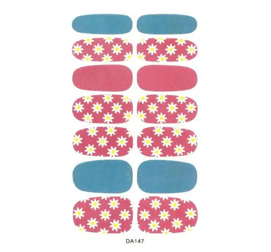 Nail Stickers DIY Decals For Nail Art Wraps Women Beauty Full Cover Nail Manicures Decorations Uñas Postizas Press On Nails Good Vibrations