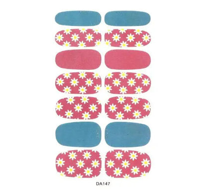 Nail Stickers DIY Decals For Nail Art Wraps Women Beauty Full Cover Nail Manicures Decorations Uñas Postizas Press On Nails Good Vibrations