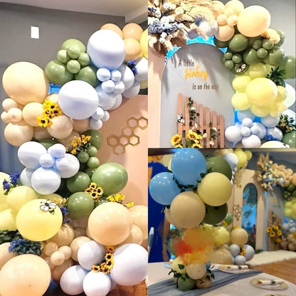 Rainbow Coloured Balloon Arch for Candy Sweet Birthday Party Decorations Donut Grow Ice Cream Birthday Party Decorations Good Vibrations