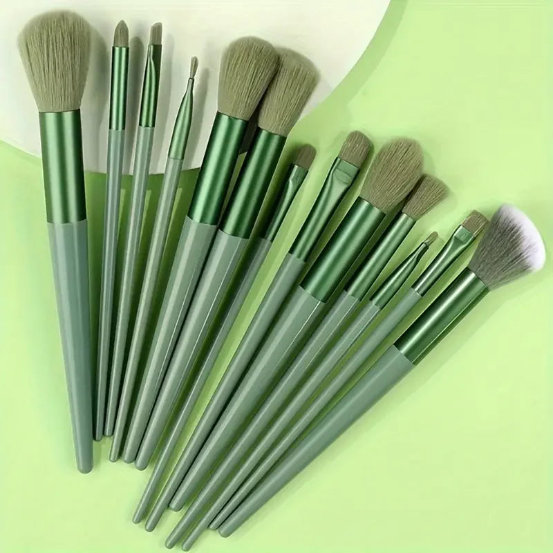 NEW13PCS Makeup Brush Set Eye Shadow Highlighter Concealer Brush Blush Loose Powder Brush Blending Soft Fluffy Women Beauty Tool Good Vibrations