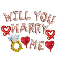 will you Marry Me Balloons Proposal Party Backdrop Bachelorette Party Wedding Favor Proposal Foil Balloon Wedding Decorations Good Vibrations