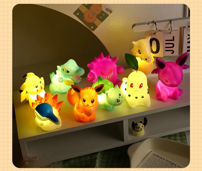 Pokemon Gengar Pikachu Anime Atmosphere Lamp Children Cute Desktop Ornaments Living Room Bedroom Atmosphere Lamp Birthday Gift Good Vibrations Adult Super Store
