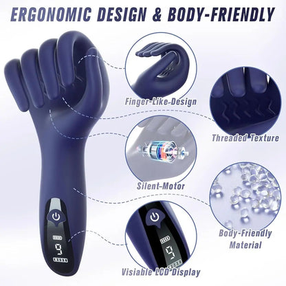 Glans Trainer for Men Powerful Vibrating Penis G Spot Masturbator Soft Fingertip Prolong Endurance Massage Vibrator Erotic Toys Good Vibrations Adult Super Store