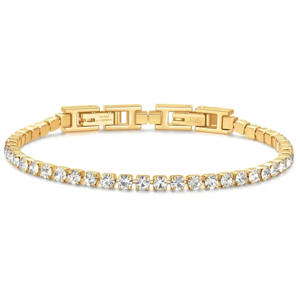 Fashion Jewelry Woman Bracelet Wristband Crystal Bracelets Gifts Jewelry Accessories Stainless Steel Fantastic Wristlet Trinket Good Vibrations