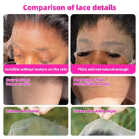 #4 Chocolate Brown Straight 13x6 HD Lace Frontal Wig 13x4 Lace Front 30 36 46 Inches Brazilian Human Hair Wigs For Black Women Good Vibrations