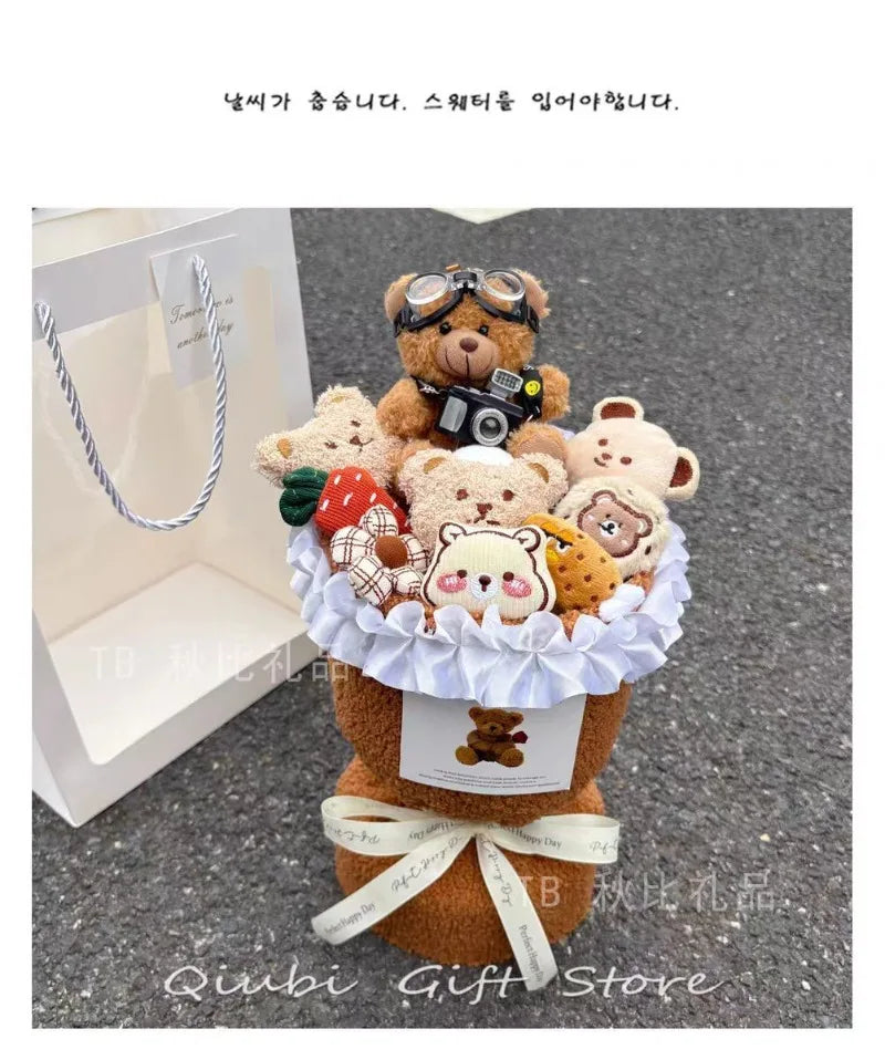 Birthday Gifts for Girlfriend - Cute Doll Bouquet Flowers, Lovely Surprise Present Idea for Her Special Day Good Vibrations