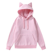 NONSAR Pullover Loose Cat Ears Hoodies Women Autumn Winter Long Sleeve Sweatshirt INS HOT Good Vibrations