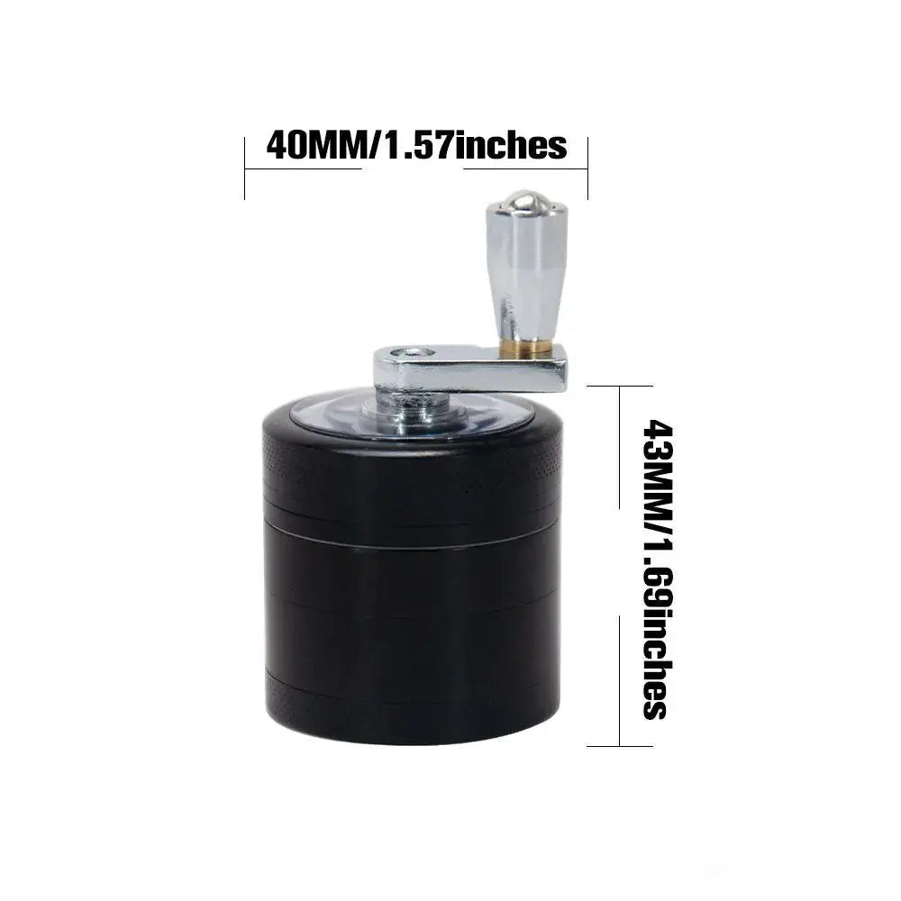 4-Layer Zinc Alloy Tobacco Grinder 40mm