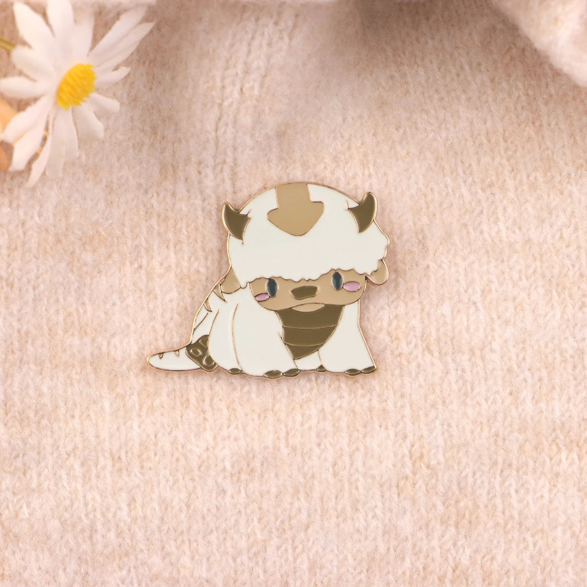 Cartoon Avatar Appa Enamel Pin Cute Badges on Backpack Brooches For Women Lapel Pin Clothing Jewelry Cosplay Accessories Gifts Good Vibrations