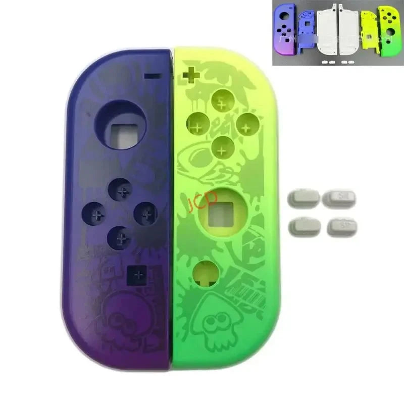 Cartoon pattern Front Back with Middle Frame Shell Housing Case Plastic Cover For Nintend Switch NS NXJoy-Con JoyCon Controller Good Vibrations