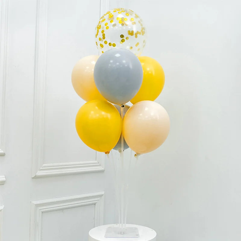 1/2/4/6Set Balloons Stand Wedding Table Balloon Holder Column Birthday Party Decor Kids Baby Shower Confetti Ballons Support Good Vibrations