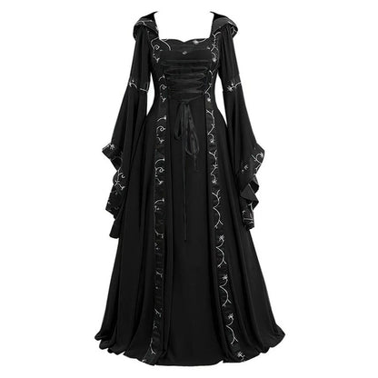 Medieval Dresses Gothiced Court Dress Royal Lady Ball Lolita Dress Square Neck Tight Waist Bowknot Women Dress Vestido Ropa Good Vibrations