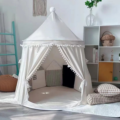 Large Teepee Tent for Kids Folding Toy Tent Children Play House Princess Castle Children Outdoor Gifts Toys Tent Castle Good Vibrations