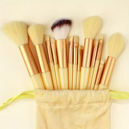 NEW13PCS Makeup Brush Set Eye Shadow Highlighter Concealer Brush Blush Loose Powder Brush Blending Soft Fluffy Women Beauty Tool Good Vibrations