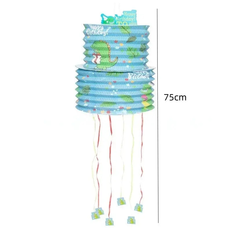 1pcs Dinosaur Party Theme Pinatas Boy Girl Kids Favor Piñata Birthday Party Decoration Baby Shower Toys DIY Paperboard Pinata Good Vibrations