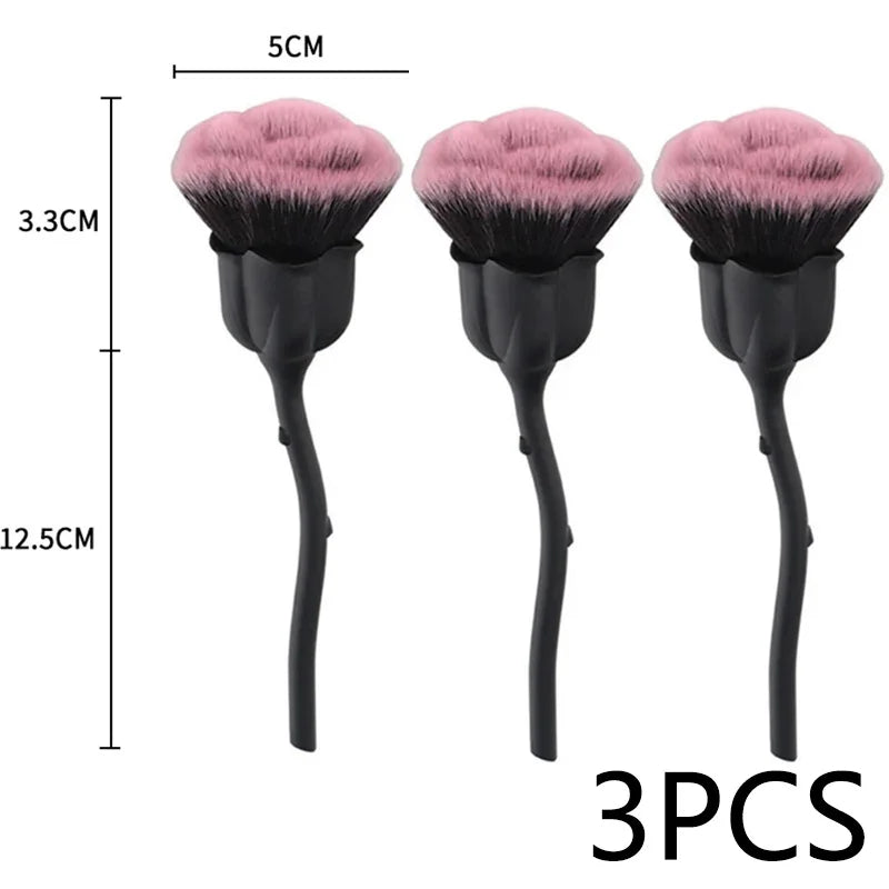 Rose-shaped Soft Brush For Manicure Nail Art Dust Brush Nail Dust Brush Gel Polish Dust Cleaning Nail Brushes Tool Nail Supplies Good Vibrations