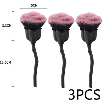Rose-shaped Soft Brush For Manicure Nail Art Dust Brush Nail Dust Brush Gel Polish Dust Cleaning Nail Brushes Tool Nail Supplies Good Vibrations