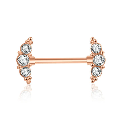 1 Pair Heart Barbell Nipple Ring Piercing Helix Piercing Sexy Nipple Jewelry High Quality Zircon Nipple Rings For Women Oreja Good Vibrations