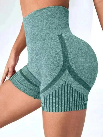 Women Yoga Shorts High Waist Workout Shorts Fitness Yoga Lift Butt Fitness Ladies Yoga Gym Running Short Pants Sportswear Good Vibrations