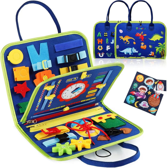 Busy Board Montessori Toys for Toddlers Sensory Toy Preschool Learning Educational Travel Activities For Boys Fine Motor Skills Good Vibrations