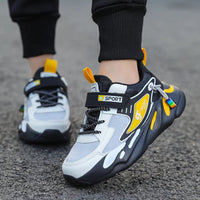 New Children's Tennis Shoes Students Scool Shoes Fashion Boy's Sport Shoes Anti-slippery Soft-soled Sneakers For Kids Good Vibrations