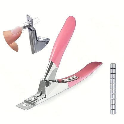 Acrylic Nail Clippers with 15Pcs Magnets Nail Clippers Cutters for Long Acrylic Gel Nails Tips Adjustable Stainless Good Vibrations