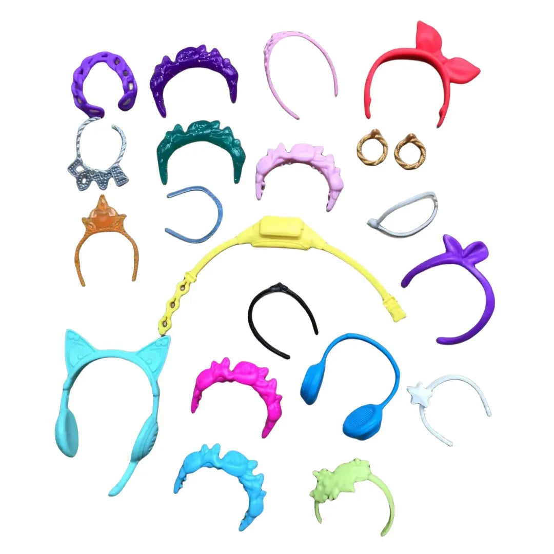 Original 1/6 Doll Headbands Headphone Decors Cute Wrist Rings Colorful Doll Decors DIY Doll Acccessories Good Vibrations