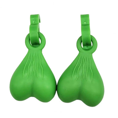 2Pcs Resin Croc Balls Shoe Charm Hanging Pendant Outdoor Sandals Novelty Testis Funny Sandal Shoes Ball Ornaments Shoe Buckle Good Vibrations