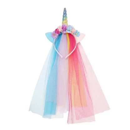 Kids Unicorn Dress for Girls Party Dresses Flower Appliques Ball Gown Little Girl Princess Costumes Summer Children Clothing Good Vibrations