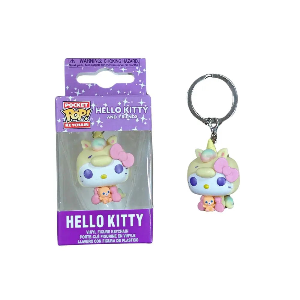 My Melody Kuromi With Baku Keychain Toy Hello Kitty Pochacco Devil Kuromi Pocket Pop Keychain Collectible Model Toys Good Vibrations