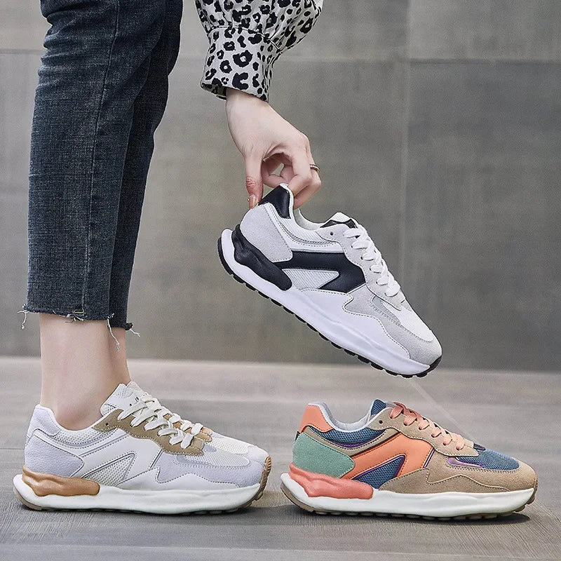 Women's Sports Shoes Casual Shoes Fashionable Women's Soft Flat Shoes Breathable and Shock-absorbing Lightweight Easy To Run Good Vibrations