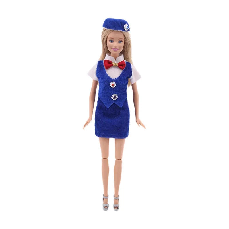 Doctor And Nurse Clothes, Mini Medical Equipment,Protective Suit,Uniform Suitable For 11.5 Inch Ken & 30cm Doll Accessories Good Vibrations