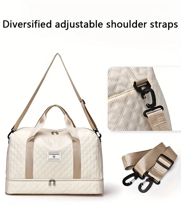 Lightweight Luggage Bag, Large Capacity Travel Duffle Bag Gym Tote Bags, Shoulder Weekender Overnight Bag Good Vibrations Adult Super Store