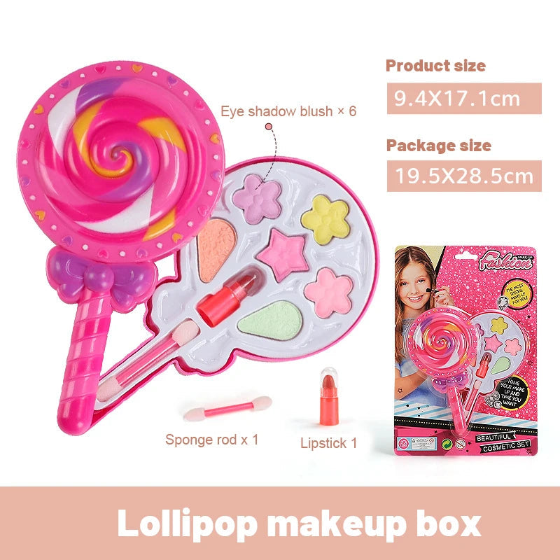 Girls Make Up Set Toys Beauty Makeup Tools Children Pretend Play Toys Safe Non Toxic Dressing Cosmetic Nail Polish Toys Gifts Good Vibrations