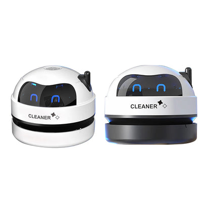 Desktop Vacuum Cleaner with Nozzle & Cleaning Brush USB Charging  Mini Desk Dust Vaccum Cleaner Good Gift For Kid Student Ofiice Good Vibrations