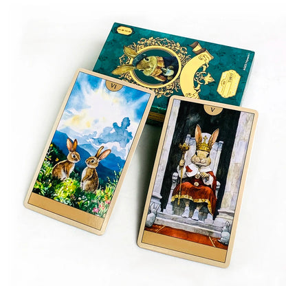 2025 New Tarot Cards 78 Card Tarot Deck English Version Prediction Divination Board Game Family Gathering Card Game Good Vibrations