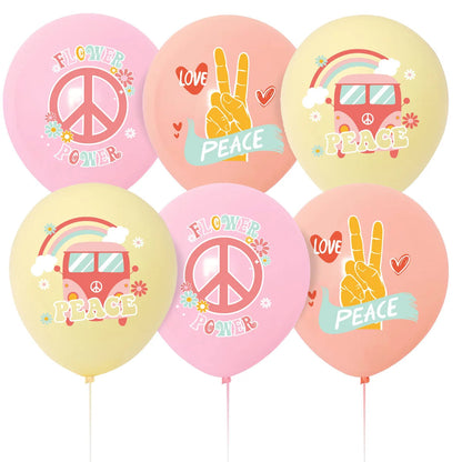 Hippie Party Cupcake Toppers Two Groovy Cupcake Dasiy Flower 60s Retro Boho Cake Decor for Hippie Two Groovy Theme 2nd Birthday Good Vibrations