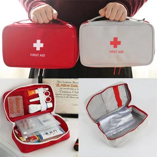 First Aid Kit Emergency Survival Bag Handbag Durable Trauma Bag Compact Rescue Tote Bag Portable Medicine Storage Bag Good Vibrations