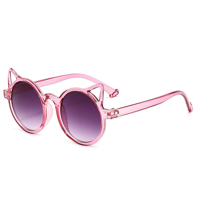 Girls Boys Cute Animal Cartoon Ears Sunglasses Outdoor Sun Protection Children Lovely Vintage Sunglasses Protection Classic Kids Good Vibrations