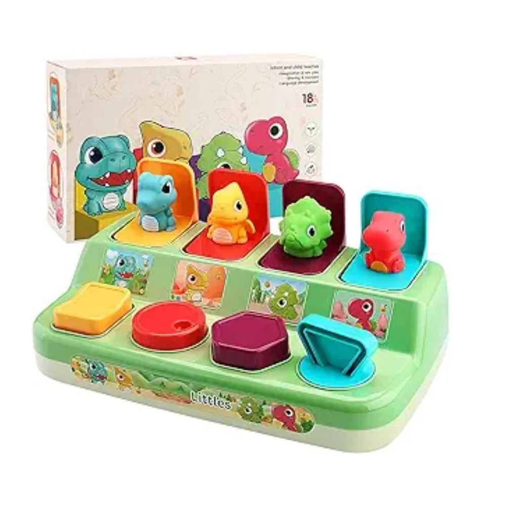 Pop Up Animal Toy, Interactive Baby Toys for 1-3 Year Olds, Montessori Cause & Effect Toys, Early Learning Toys for Toddlers Good Vibrations