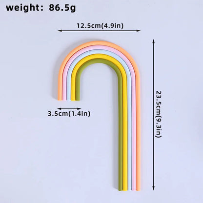 Rainbow Cake Toppers Cake Decorations for Wedding Baby Shower Girls Boys Rainbow Theme Birthday Party Supplies Good Vibrations