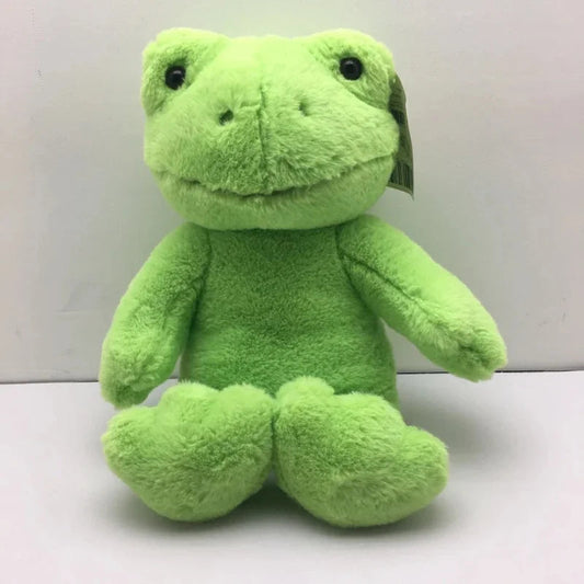 40cm Funny Cute Green Frog Plush Toy Soft Plushie Stuffed Frog Figure Dolls Cartoon Animal Doll For Children Christmas Gift Good Vibrations