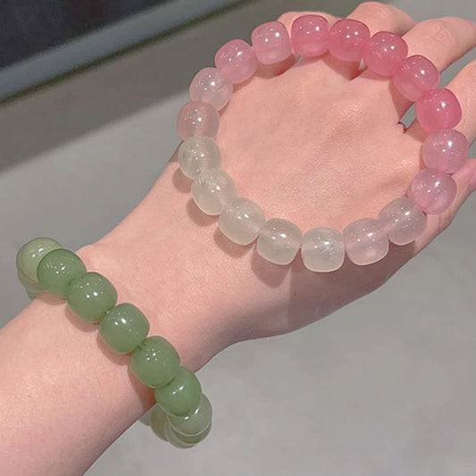 Luminous Bracelets For Women Men Fluorescent Natural Stone Bracelet Night Light Glowing Beads Bangle Fashion Jewelry Couple Gift Good Vibrations