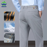 New Spring Summer Luxury Formal Pants Men Business Banquet Party Gentleman France Work Office Formal Pantalones Hombre Clothing Good Vibrations